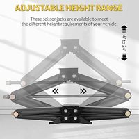 Stabilisateur de cric à ciseaux de remorque robuste 6500lb 24 \ "RV avec manivelle 2Pac RV Camper nivelant les crics de voiture