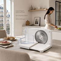 Fabricant de trancheuses alimentaires électriques 150W pour la découpe de viande, pain et fromage avec support OEM ODM pour les importateurs d'appareils de cuisine