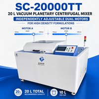 Mélangeur défoamer à double moteur SC20000TT 20L pour mastic polyuréthane, caoutchouc silicone, boues céramiques et revêtements