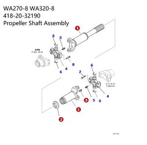 อะไหล่รถตักล้อยาง WA270-7 WA320-6 ชุดเพลาขับ 418-20-32190 สำหรับ KOMATSU - Product Image 5