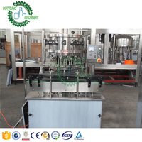 Machines complètes, machine d'embouteillage linéaire séparée en verre de 250ml, pour jus de gaz, boisson, boissons non alcoolisées, bière, boissons carbonatées
