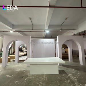 LEDA Customized Wedding Decor <b>Backdrop</b> Pvc Square Arch Event Stage Decorations Large <b>Backdrop</b> For Party Decoration - Product Image 6