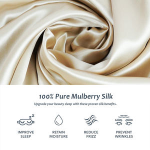 Taie d'oreiller en <span class=keywords><strong>tissu</strong></span> de soie de qualité 6A de 25 mm avec 100 % d'acide hyaluronique, prix de gros, réduction - Product Image 6