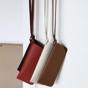 Factory Supply Crossbody Neck Hanging PU Leather Sunglasses Pouch, Eyeglasses Storage Bag with Lanyard - Product Image 1