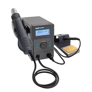 Station de soudage rapide 8586D+ avec pistolet à air chaud, équipement de réparation combiné 220V, outils de réparation de téléphones portables en plastique - Product Image 4