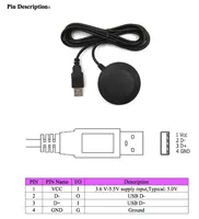 Module récepteur GNSS Beitian BN-808 USB G-mouse avec câble de 2 mètres, compatible GPS/GLONASS/BDS/Galileo 1Hz-10Hz pour la navigation automobile