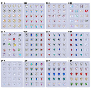 Juego de Piedras de Cristal 3D de Lujo <span class=keywords><strong>para</strong></span> Decoración de <span class=keywords><strong>Uñas</strong></span>, Formas Mixtas, Dijes de Corazón, Gemas de Cristal Multicolores <span class=keywords><strong>para</strong></span> <span class=keywords><strong>Uñas</strong></span> Acrílicas Largas, Manicura DIY - Product Image 5