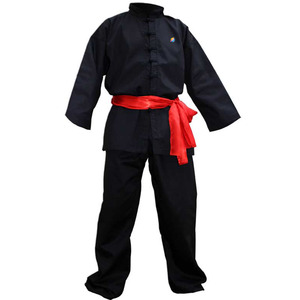 ชุดยูนิเซ็กซ์สีเหลืองเรียบง่าย ดีไซน์ล่าสุด ผ้าฝ้าย 100% ชุดกังฟู Formula1 Industries รุ่น FI-2704 - Product Image 4