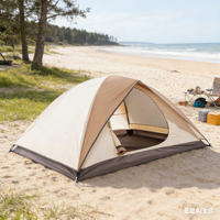 Tente de camping double pour deux personnes, pliable, légère, anti-moustiques, imperméable, quatre saisons, en tissu Oxford 210D, à montage rapide