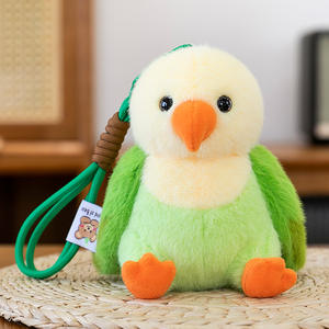 Feiya Juguetes de Peluche de Aves Realistas, Animales de Peluche Suaves de Poliéster, Muñecos de Loros de Montaña, Lindos Llaveros, Logotipo Personalizado para Halloween - Product Image 4