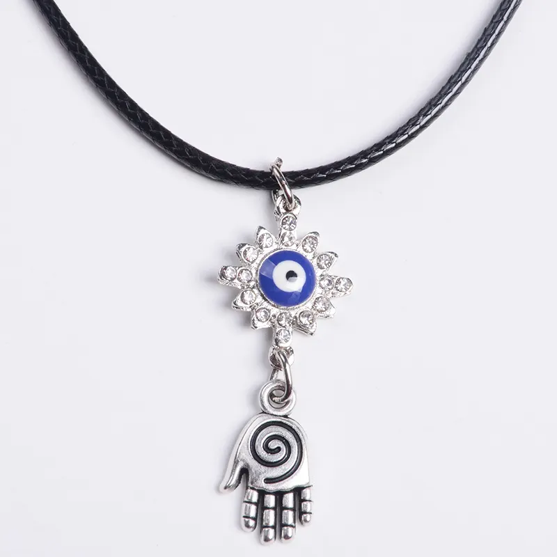 Naiwu — collier religieux avec pendentif motif Hamsa, pour femme, longueur 10.2 pouces, bijoux de haute qualité, cadeau
