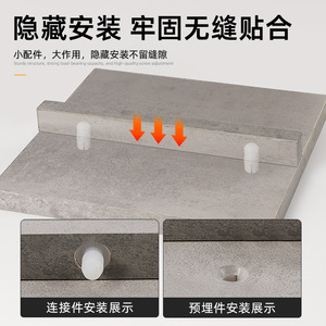 Connecteur en plastique Shengshimingxin pour support de grille de rayonnage, avec éléments en nylon intégrés, pour applications mâles et femelles, design moderne et simple - Product Image 3