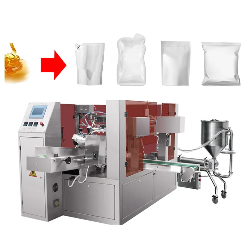 Factory Multifunction Automatic Mango Juice Honey Sachet Fill Seal Packing Filling Machine Manufacture