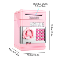 Tirelire Créative ATM avec Dépôt Automatique, Musique et Verrouillage par Mot de Passe – Coffre-fort Électronique pour Enfants