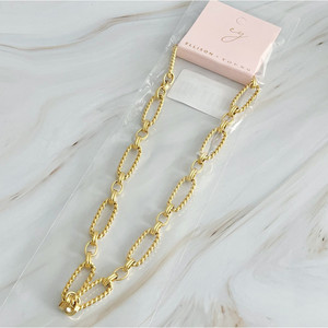 Alternatively <b>Linked</b> <b>Cabled</b> Necklace - Product Image 5