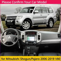 Tapis de tableau de bord de voiture pour Mitsubishi Pajero Shogun Montero 1999-2019 V60 V73 V77 V80 V87 V93 V97 tapis de couverture de tableau de bord tapis de pare-soleil