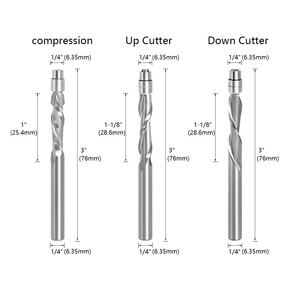 <span class=keywords><strong>Fraise</strong></span> à défoncer WEIX avec roulement à billes, diamètre de coupe 6 mm (1/4 po) pour le travail du bois - Product Image 2