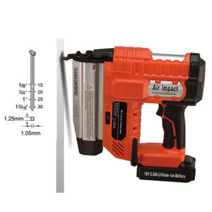 5000N Impact Force Pistolet à clous sans fil pour rembourrage et garniture décorative Conception <span class=keywords><strong>ergonomique</strong></span> légère - Product Image 3