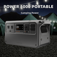 Station d'alimentation portable Power 1000, batterie LFP 1024Wh, mode PD UPS, continuité d'alimentation sans coupure, camping en plein air, ordinateur portable et appareil photo