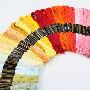 Fils de point de croix arc-en-ciel couleur fil à broder Bracelets d'amitié fil artisanat fil à broder - Product Image 4
