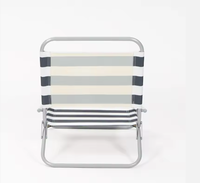 Chaise de plage moderne pour les vacances en plein air, pêche, couleurs rayées, confortable, durable, pliable, légère, portable, sillas de playa