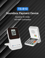 4G Wi-Fi Dynamic Static Qr Code Display Pago Altavoz de voz Soundbox para notificación de pago en tiempo real