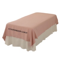 Draps de lit spécifiques pour salon de beauté agrandis en taille serviette de bain de beauté ensemble de serviettes de lit housse de matelas logo de marquage à chaud