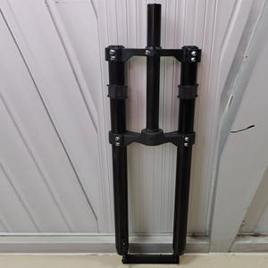 <span class=keywords><strong>Fourche</strong></span> <span class=keywords><strong>rigide</strong></span> de vélo à pneus larges en alliage d'aluminium avec frein à disque, double couronne CNC, 20, 24, 26 pouces - Product Image 2