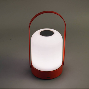 Modern Minimalist Round LED Night <b>Light</b> Warm White <b>USB</b> <b>Rechargeable</b> Manual Button Plastic Tulip Home Lamp 3500K 25000 Hours - Product Image 1