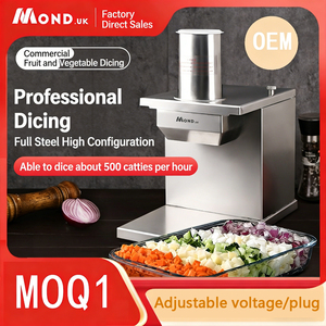 Cortadora de Verduras Eléctrica Comercial Mond.uk de 150 kg/h, Rebanadora y Picadora de Patatas y Cebollas de Acero Inoxidable SUS304 de Alta Resistencia para Restaurantes - Product Image 1