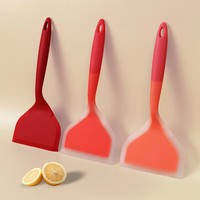 Spatule à crêpes en silicone Pelle à spatule résistante à la chaleur en silicone pour ustensiles de cuisine antiadhésifs