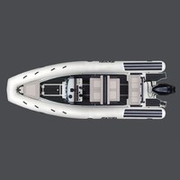 Bateau pneumatique PRO750 750 cm avec coque en aluminium Hypalon et console