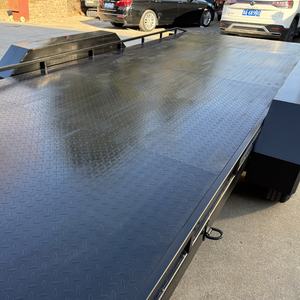 <span class=keywords><strong>Remorque</strong></span> de voiture en acier à inclinaison <span class=keywords><strong>hydraulique</strong></span>, noir, charge de 3000kg, frein électrique à <span class=keywords><strong>2</strong></span> <span class=keywords><strong>essieux</strong></span>, <span class=keywords><strong>remorque</strong></span>, stock - Product Image 4