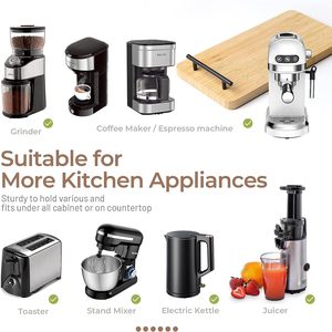Electrodomésticos <span class=keywords><strong>de</strong></span> cocina <span class=keywords><strong>de</strong></span> madera Deslizador debajo del Gabinete Bandeja deslizante para <span class=keywords><strong>tostadora</strong></span> Licuadora Freidora <span class=keywords><strong>de</strong></span> aire Soporte Mezclador Cafetera - Product Image 5