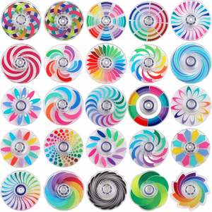 ฟิดเจ็ตสปินเนอร์ 2 มิติ คุณภาพสูง น้ำหนักเบา เป็นมิตรกับสิ่งแวดล้อม ของเล่นเสริมพัฒนาการสำหรับเด็ก พนักงานออฟฟิศ ของชำร่วยงานปาร์ตี้ บรรเทาความเครียด - Product Image 1