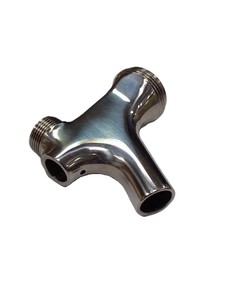 ข้อต่อท่อทองเหลืองแบบ T-Fitting ผลิตด้วยเครื่อง CNC ปิดผนึกแน่นหนา สำหรับอุปกรณ์เสริมระบบส่งถ่ายของเหลว - Product Image 1