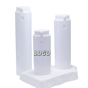 Nouvelle conception de flacon pompe sans air en plastique noir double PP AS 50 ml, remplaçable, pour cosmétiques, flacons de crème pour le visage et de sérum 30 ml - Product Image 1