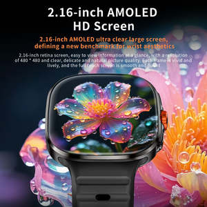 Montre connectée Android <span class=keywords><strong>APPLLP</strong></span> <span class=keywords><strong>6</strong></span> Max avec écran AMOLED, caméra rotative, téléphone 4G, Wifi, appels vidéo, suivi d'activité physique, IP67 - Product Image 3