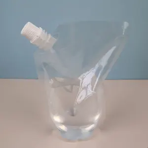 Individueller Auslaufbeutel mit Düsenbeutel unabhängige Verpackung für sojabohnen Milch Getränke flüssige Unterverpackung Plastiktüten