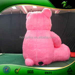 Ours rose géant en peluche gonflable avec fleur pour événement, <span class=keywords><strong>fête</strong></span> et décoration de <span class=keywords><strong>magasin</strong></span> - Product Image 6