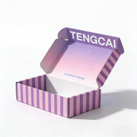 Geringe Mindestbestellmenge Wellpappe Recycelbare Logo-Geschenkverpackung in Individueller Größe für Schuhe, Socken, Kleidung, Faltbare OEM-Papier-Versandtaschen für Hautpflege-Serum