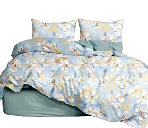Hotselling moderne kwaliteit 100% polyester beddengoedset met bloemenprint en aanpasbare maten voor thuisgebruik - Product Image 1