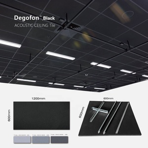 Mái Trần cách âm g gạch Trần 2x2 2x4 <span class=keywords><strong>2x8</strong></span> Acoustic mới với aoustical nrc0.85 nhà máy OEM lưới Trần - Product Image 5