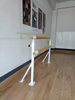 Prix bas Barre de ballet Barre murale autoportante Barre de ballet Danse Double bar à vendre