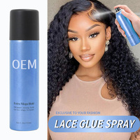 Kit Adhésif Imperméable Fixation Forte, Cire Coiffante en Stick, Spray Fixateur, Colle pour Perruques Lace Front