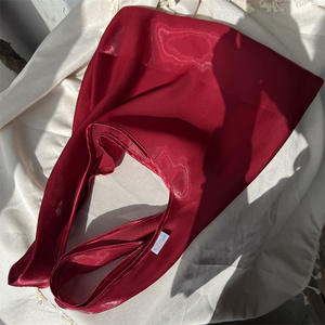 Bolsa de Compras de Organza Transparente Brillante CH con Logotipo Personalizado, Bolsa de Mano de Organza para Mujer, Linda Bolsa de Mano de Tela de Poliéster Transparente - Product Image 2
