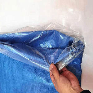 卸売 白い織りバッグ 麻袋 ナイロンバッグ 防水 小麦粉 米 移動用バッグ 厚手の飼料袋 - Product Image 5