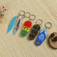 Sublimation transparente Offre Spéciale, porte-clés acrylique vierge Gz Diy porte-clés photo avec logo personnalisé pour cadeau souvenir/