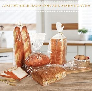 HCPACK - Envases Reutilizables Transparentes y Reciclables con Asa, Material de PE en Relieve, para Almacenamiento de Pan Casero, para Panaderos Caseros - Product Image 5