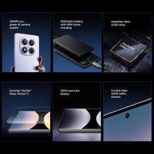 Phiên bản toàn cầu Xiaomi Note 14 <span class=keywords><strong>Pro</strong></span>, 12GB + 512GB 5500mAh, 6.67 inch Xiaomi hyperos 2 4G điện thoại thông minh - Product Image 3